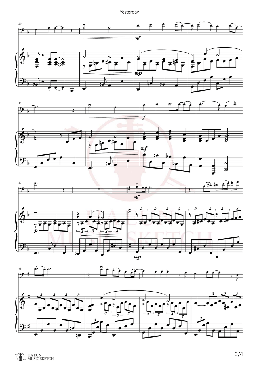 Yesterday Chamber Music scores gallery preview page 3