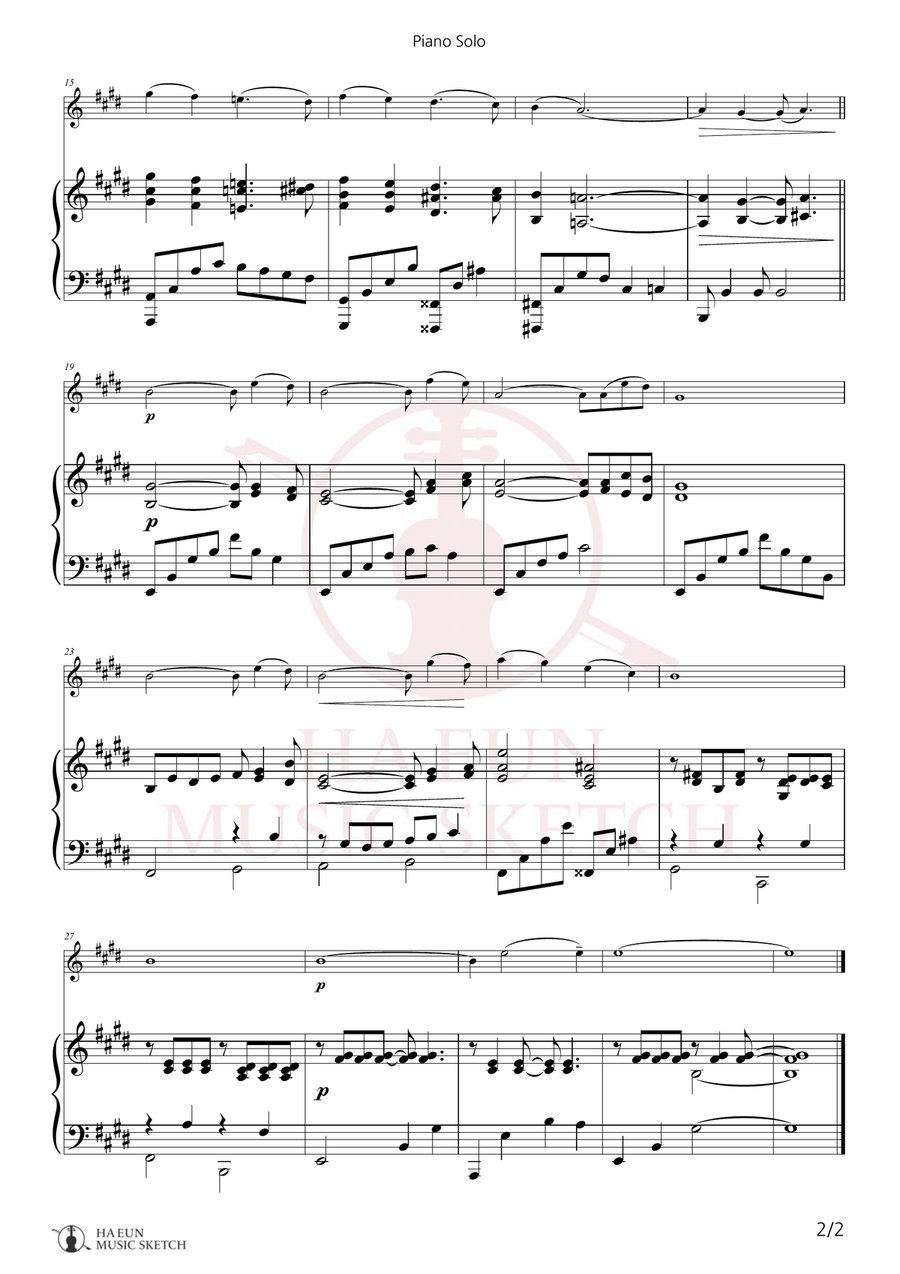 Love Affair (Title Theme) Chamber Music scores gallery preview page 2