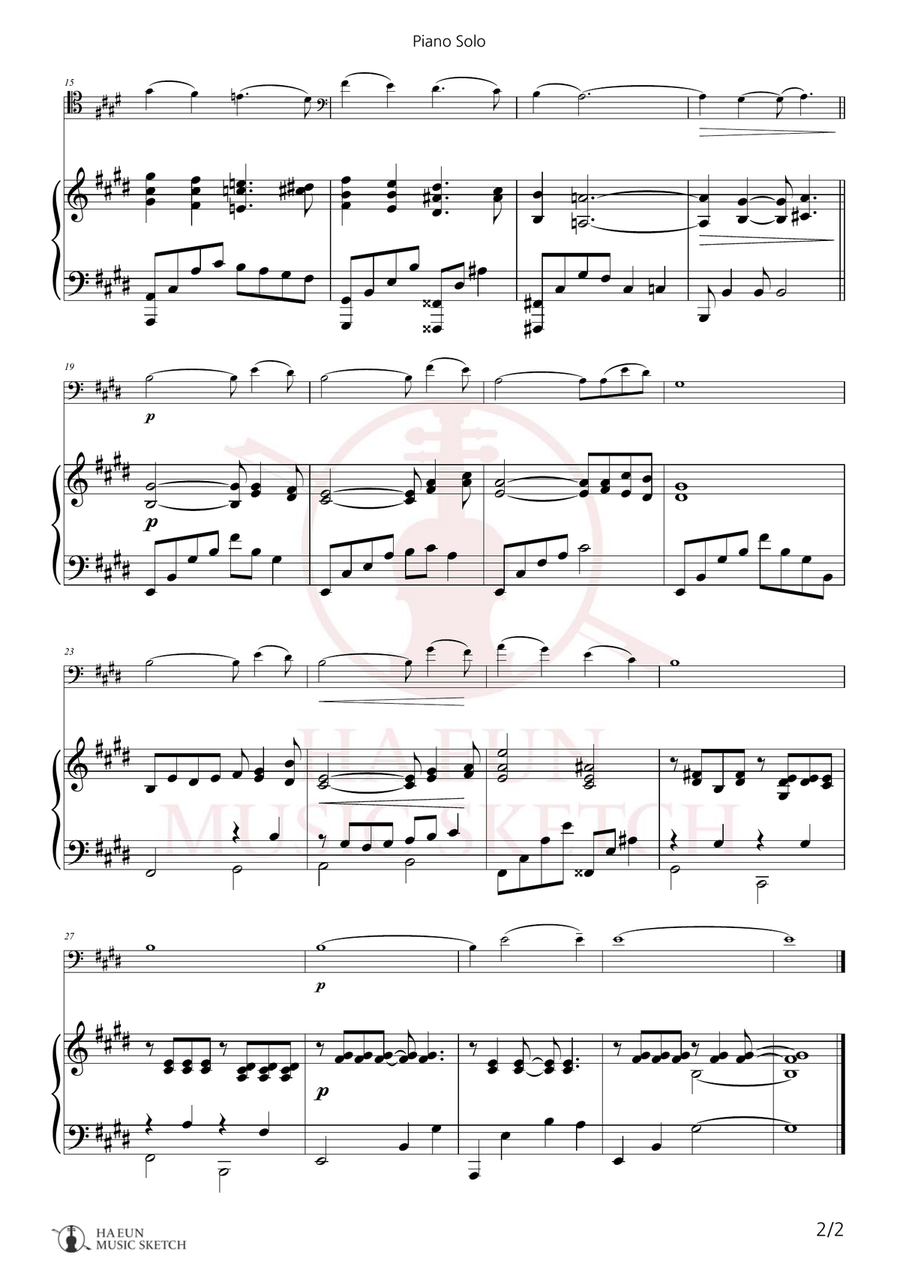 Love Affair (Title Theme) Chamber Music scores gallery preview page 2