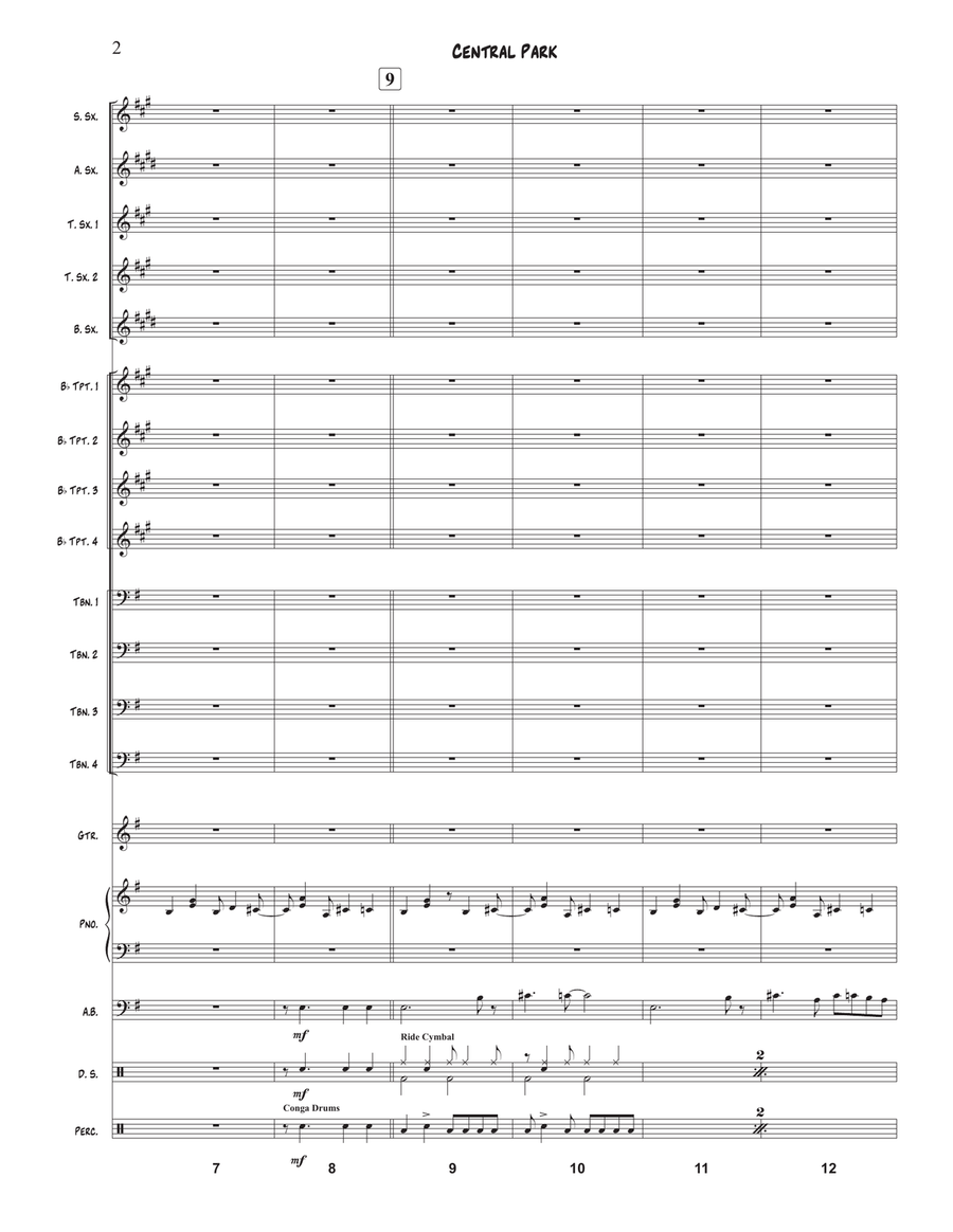 Central Park Central Park Jazz Ensemble scores gallery preview page 2