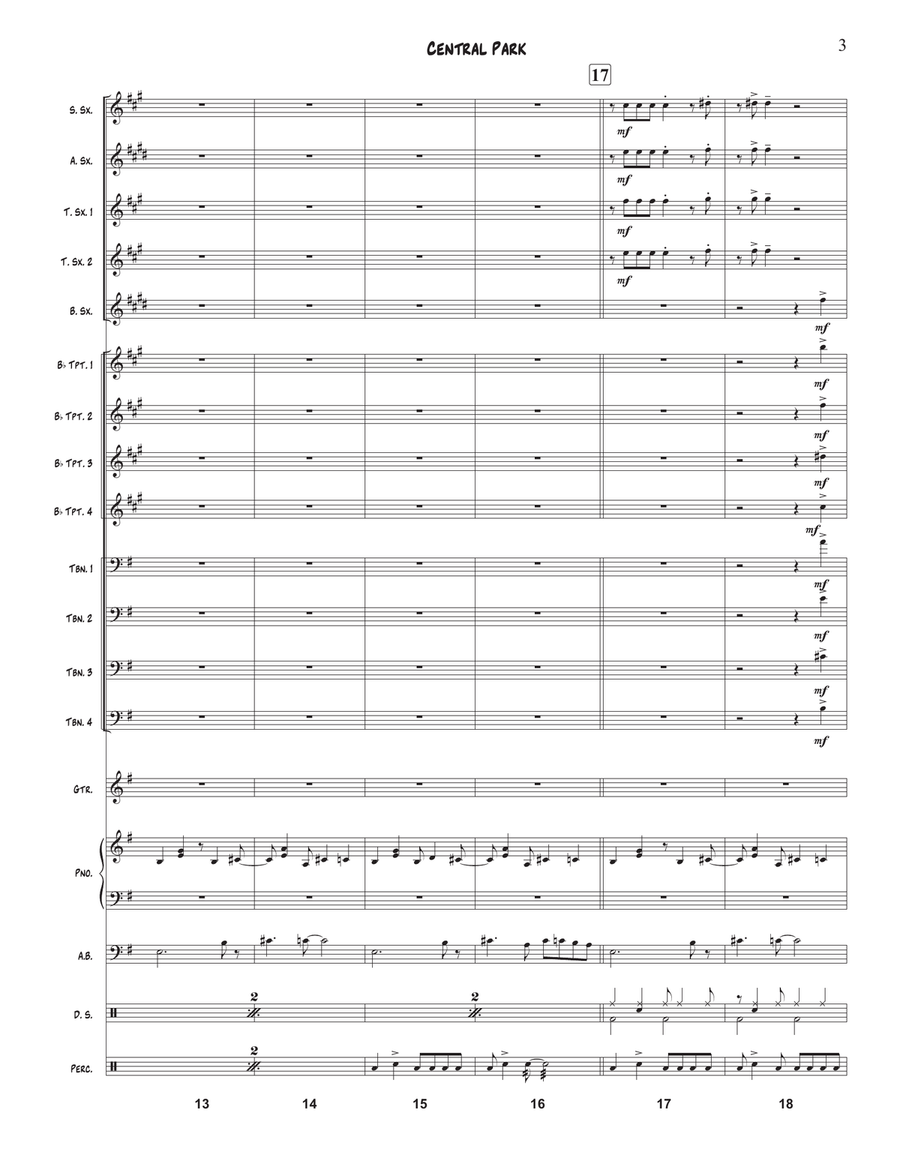 Central Park Central Park Jazz Ensemble scores gallery preview page 3