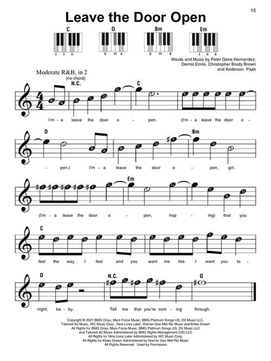 Bruno Mars – Super Easy Songbook Easy Piano scores gallery preview page 5