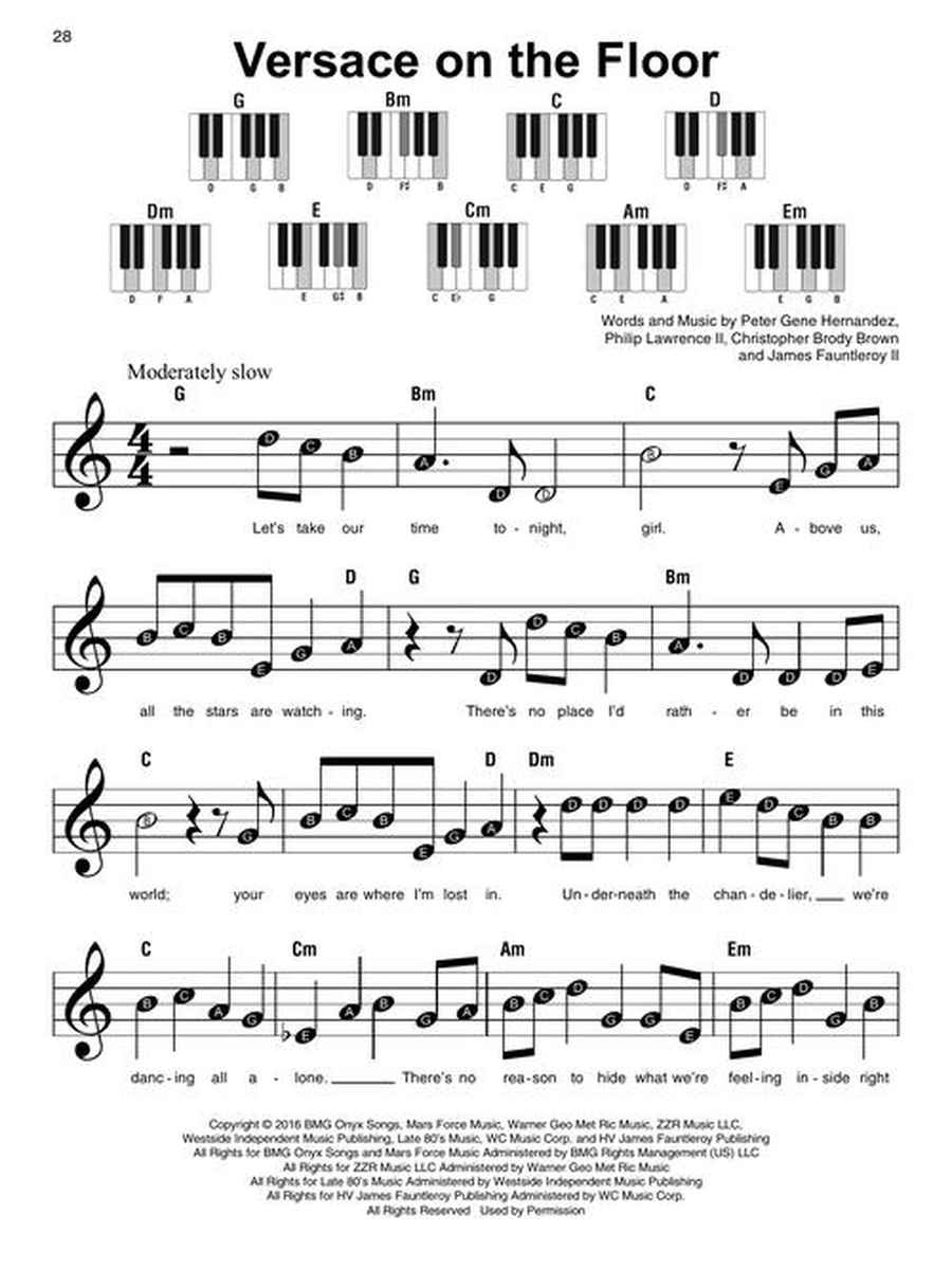 Bruno Mars – Super Easy Songbook Easy Piano scores gallery preview page 6