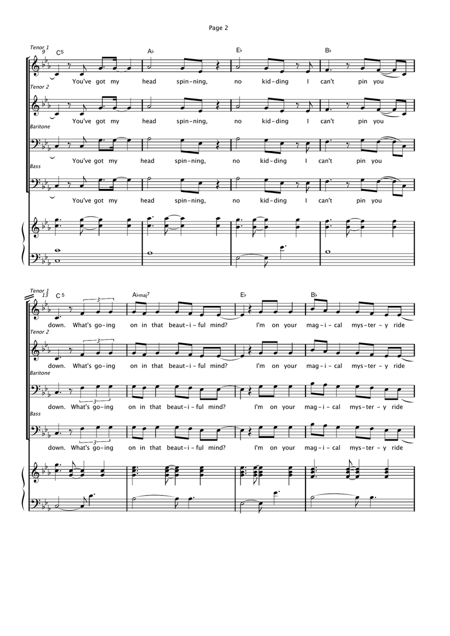 All Of Me All Of Me TTBB scores gallery preview page 2