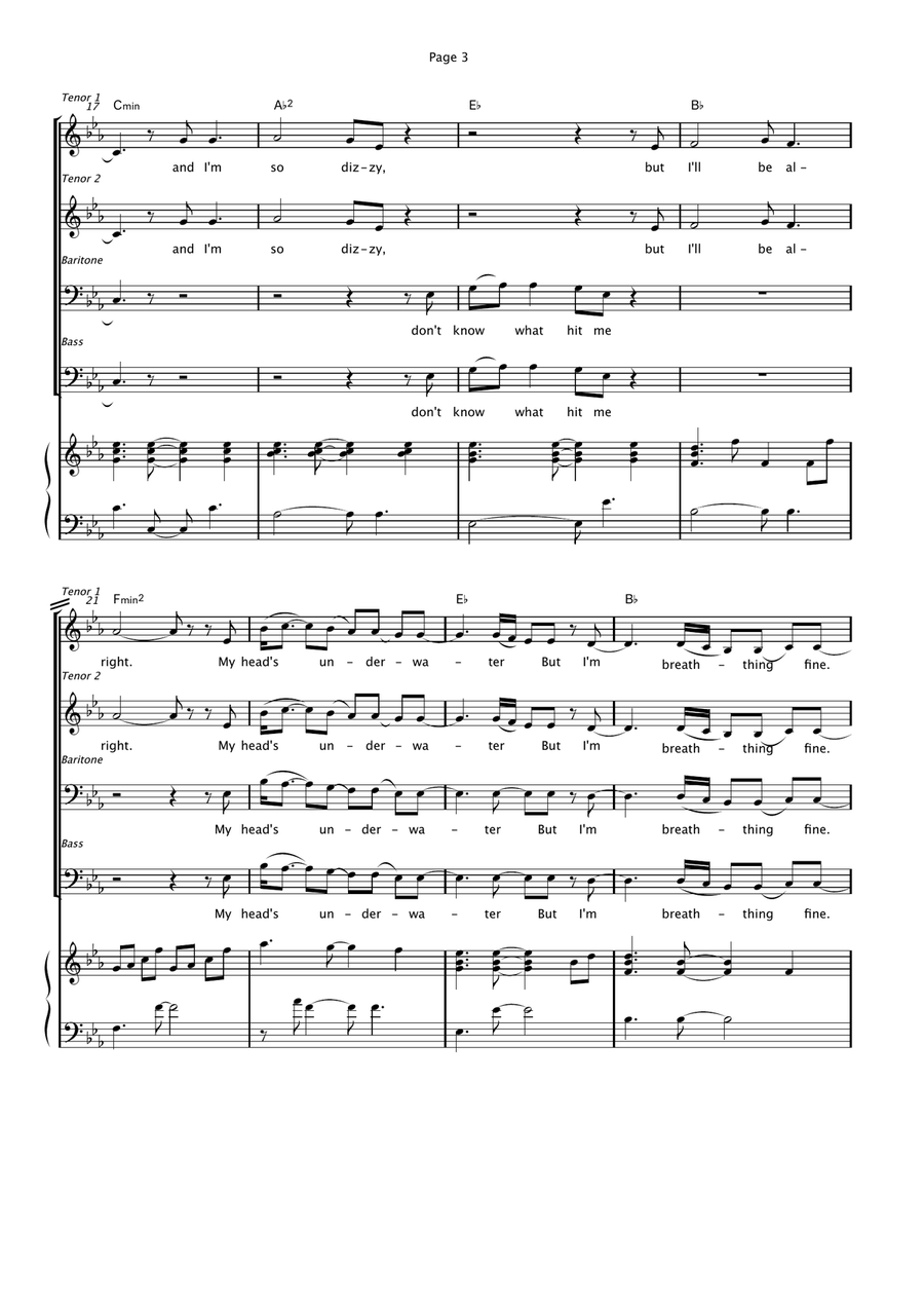All Of Me All Of Me TTBB scores gallery preview page 3