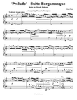 'Prélude' from Suite Bergamasque - Debussy (Easy Piano)