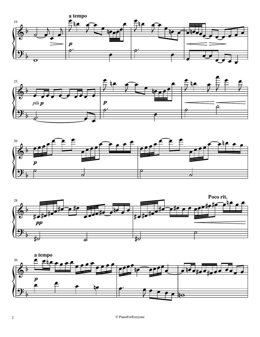 'Prélude' from Suite Bergamasque - Debussy (Easy Piano) Easy Piano scores gallery preview page 2