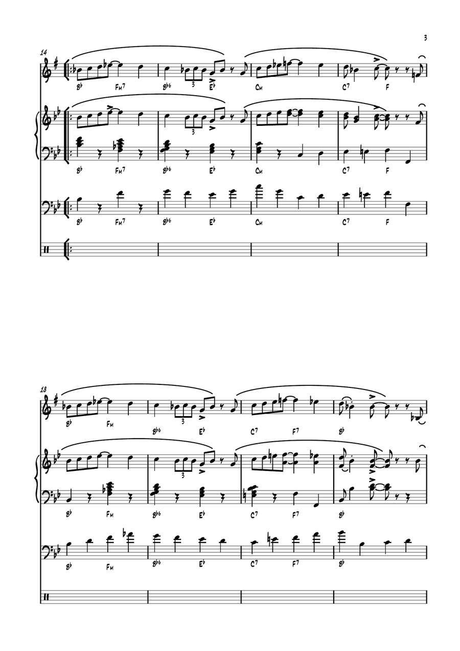Midsummer Hill Midsummer Hill Jazz Ensemble scores gallery preview page 3