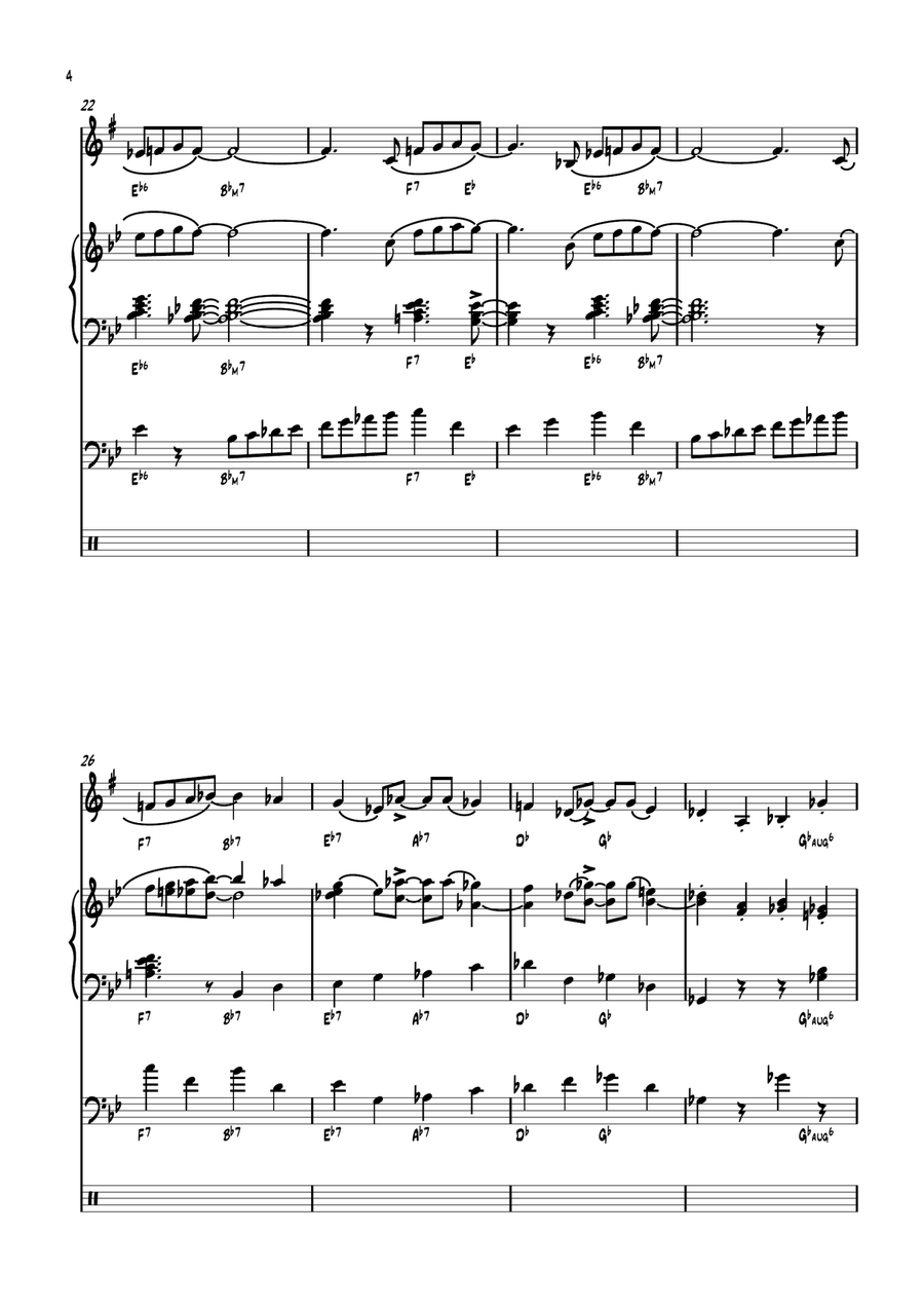 Midsummer Hill Midsummer Hill Jazz Ensemble scores gallery preview page 4
