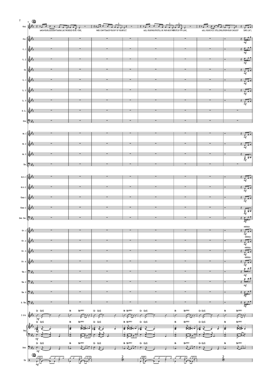 Thinking Out Loud Thinking Out Loud Concert Band scores gallery preview page 2