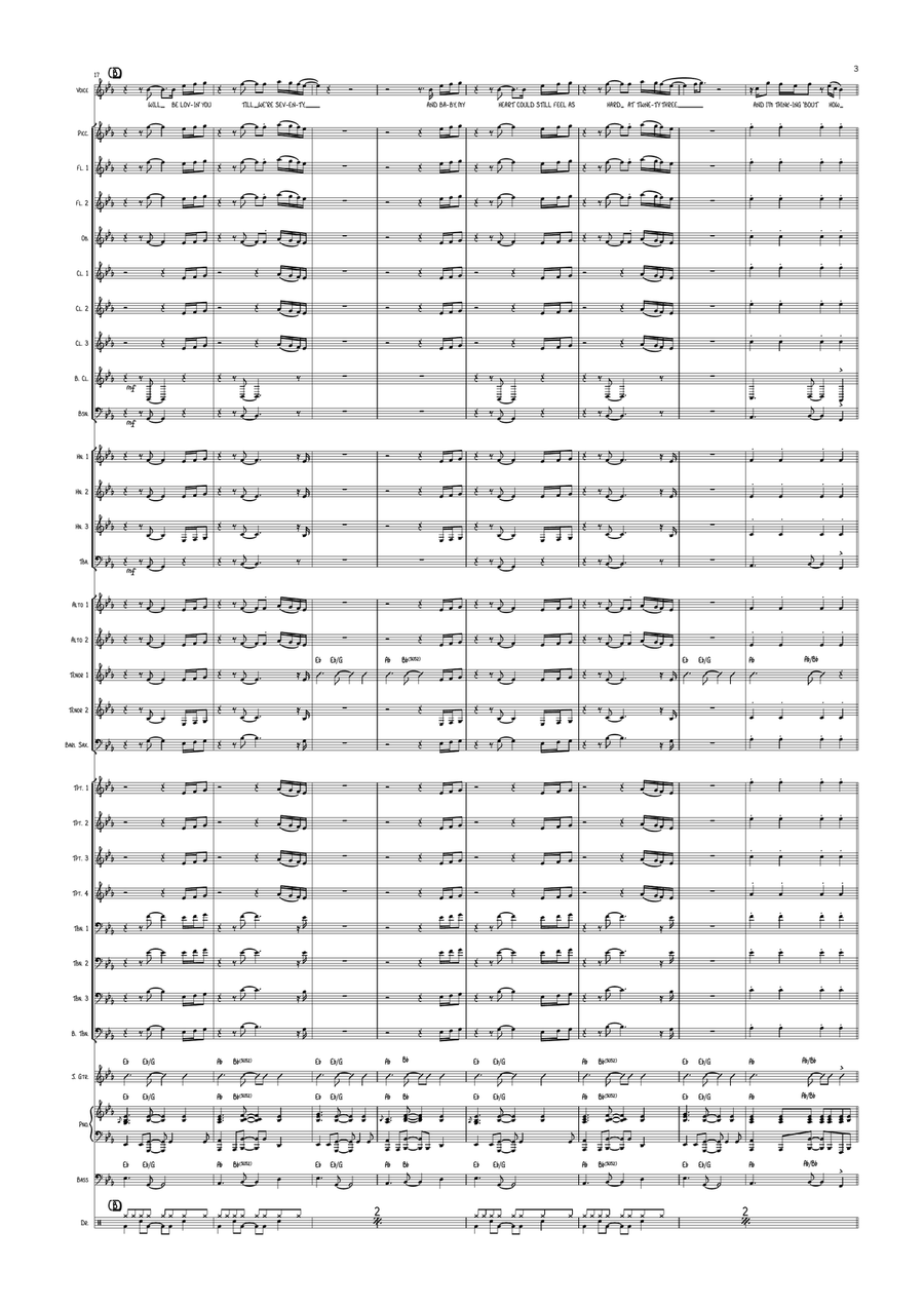 Thinking Out Loud Thinking Out Loud Concert Band scores gallery preview page 3
