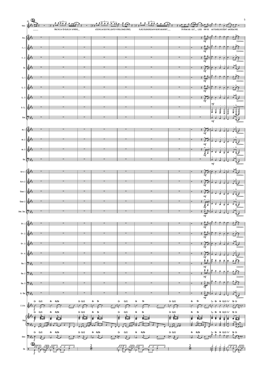 Thinking Out Loud Thinking Out Loud Concert Band scores gallery preview page 5