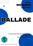 Oskar WEMANN | Ballade | for Wind Quintet