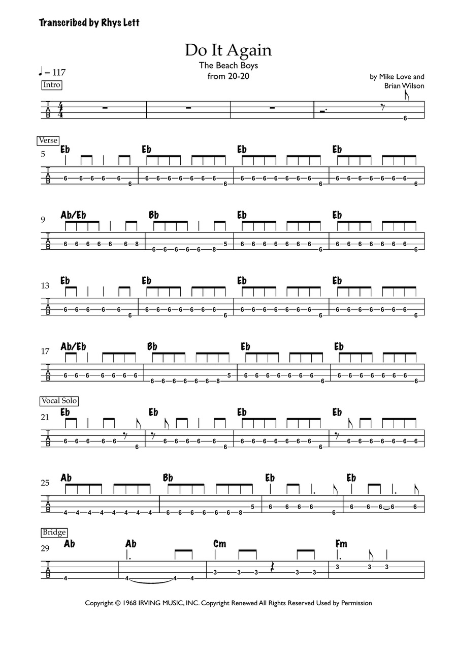 Do It Again Do It Again Acoustic Guitar scores gallery preview page 1