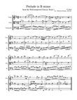 Prelude in B minor from Book 1 of the Well-tempered Clavier