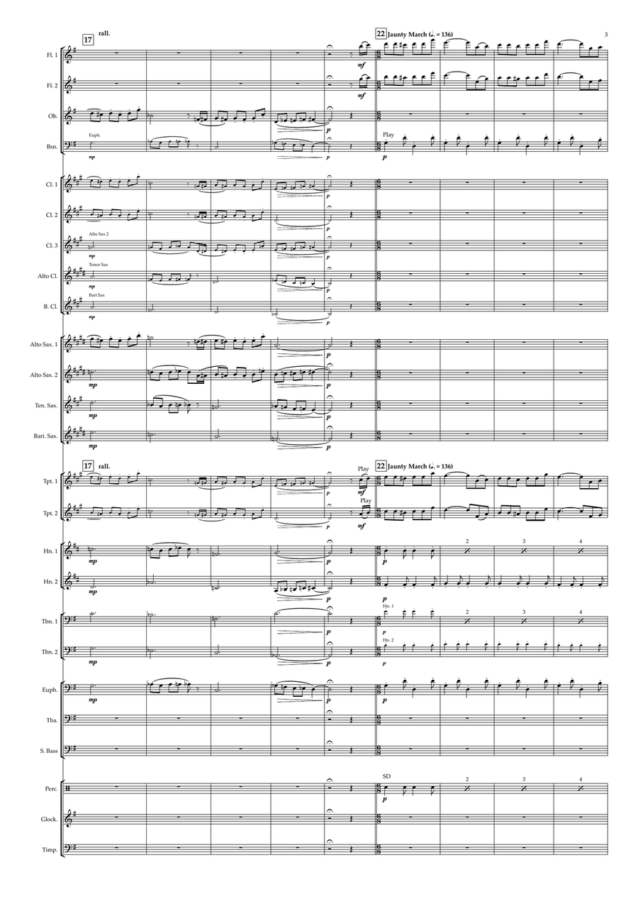 Fawlty Towers Concert Band scores gallery preview page 3