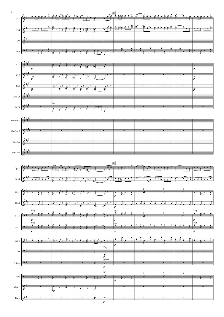 Fawlty Towers Concert Band scores gallery preview page 4