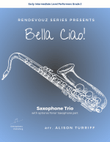 Bella Ciao for 3 saxophones (easy) - with optional tenor saxophone part