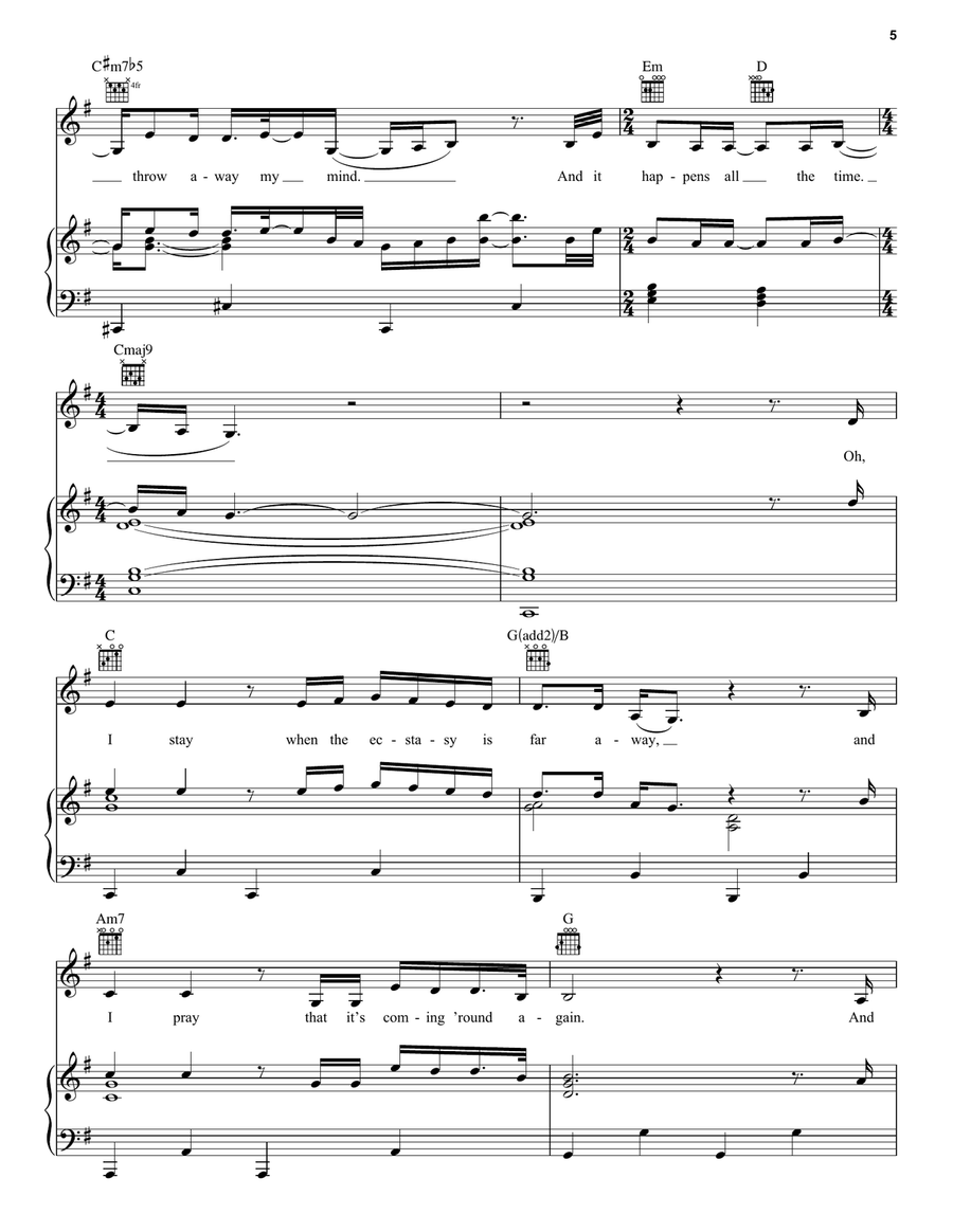 More To Lose More To Lose Piano, Vocal, Guitar scores gallery preview page 5