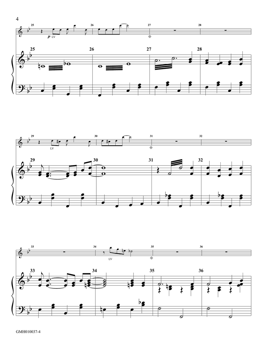 Just a Closer Walk with Thee (for handbell solo with piano accompaniment) Handbell Choir scores gallery preview page 4