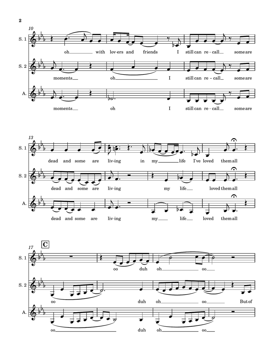 In My Life In My Life SSA scores gallery preview page 2