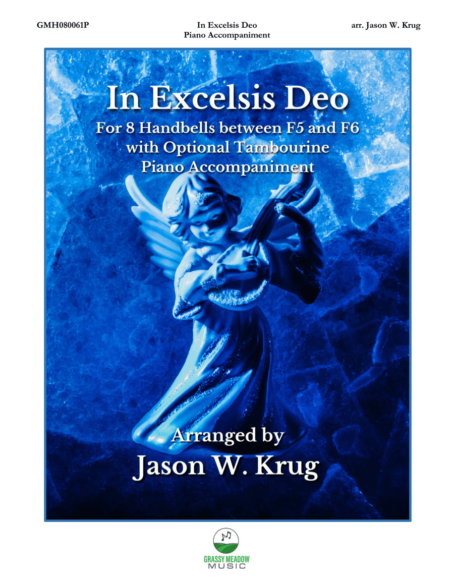 In Excelsis Deo – piano accompaniment to 8 bell version Handbell Choir scores gallery preview page 1