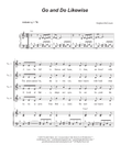 Go and Do Likewise (Vocal Trio - (SAB)