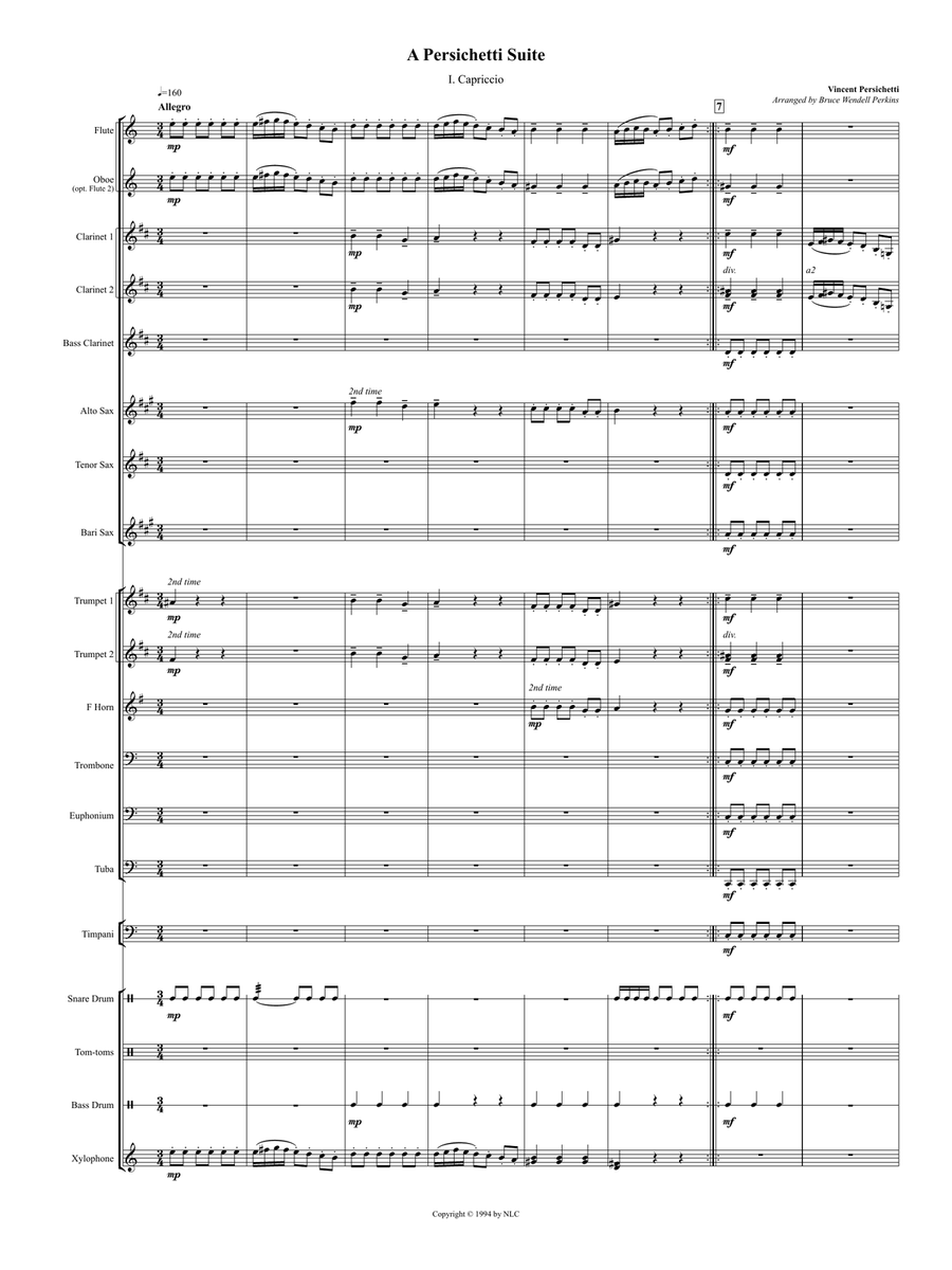 A Persichetti Suite A Persichetti Suite Concert Band scores gallery preview page 2