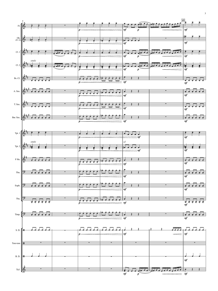 A Persichetti Suite A Persichetti Suite Concert Band scores gallery preview page 3
