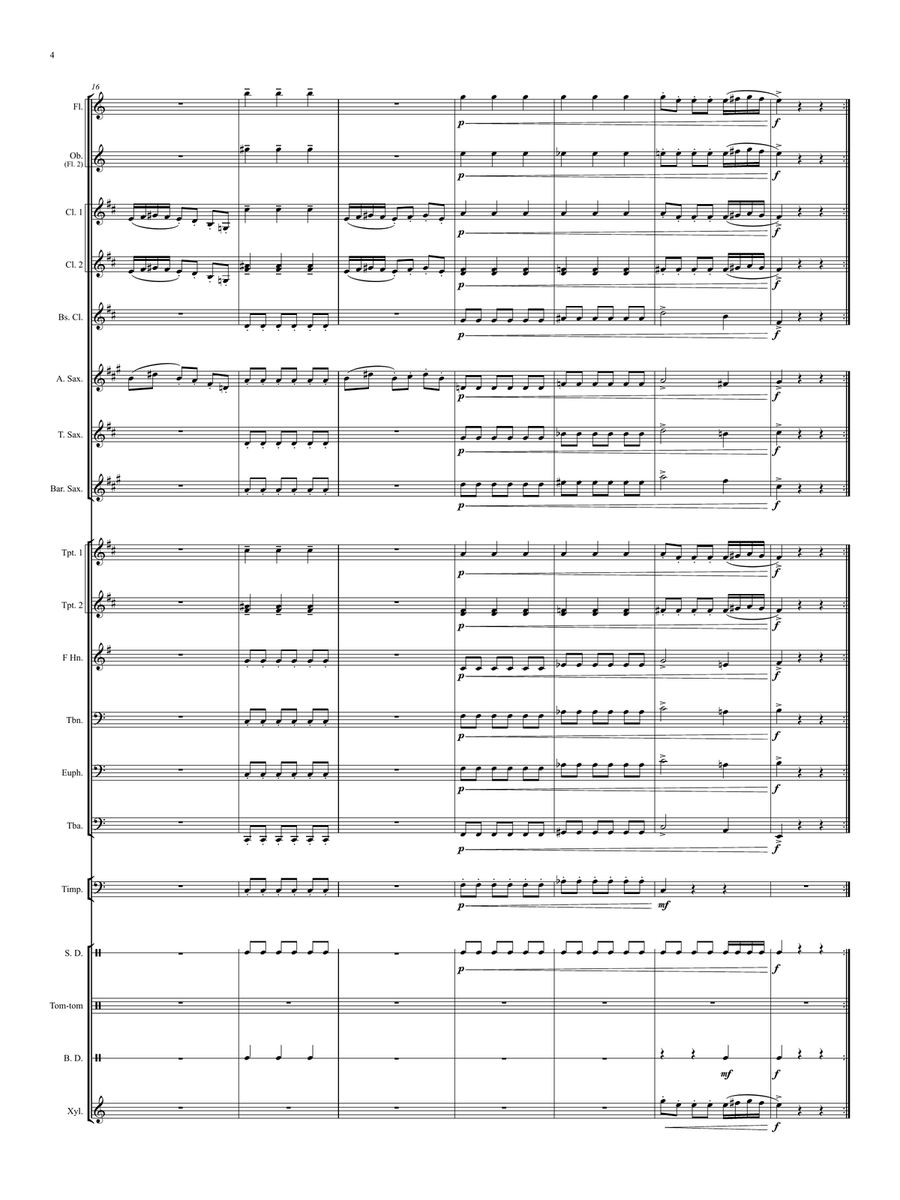 A Persichetti Suite A Persichetti Suite Concert Band scores gallery preview page 4