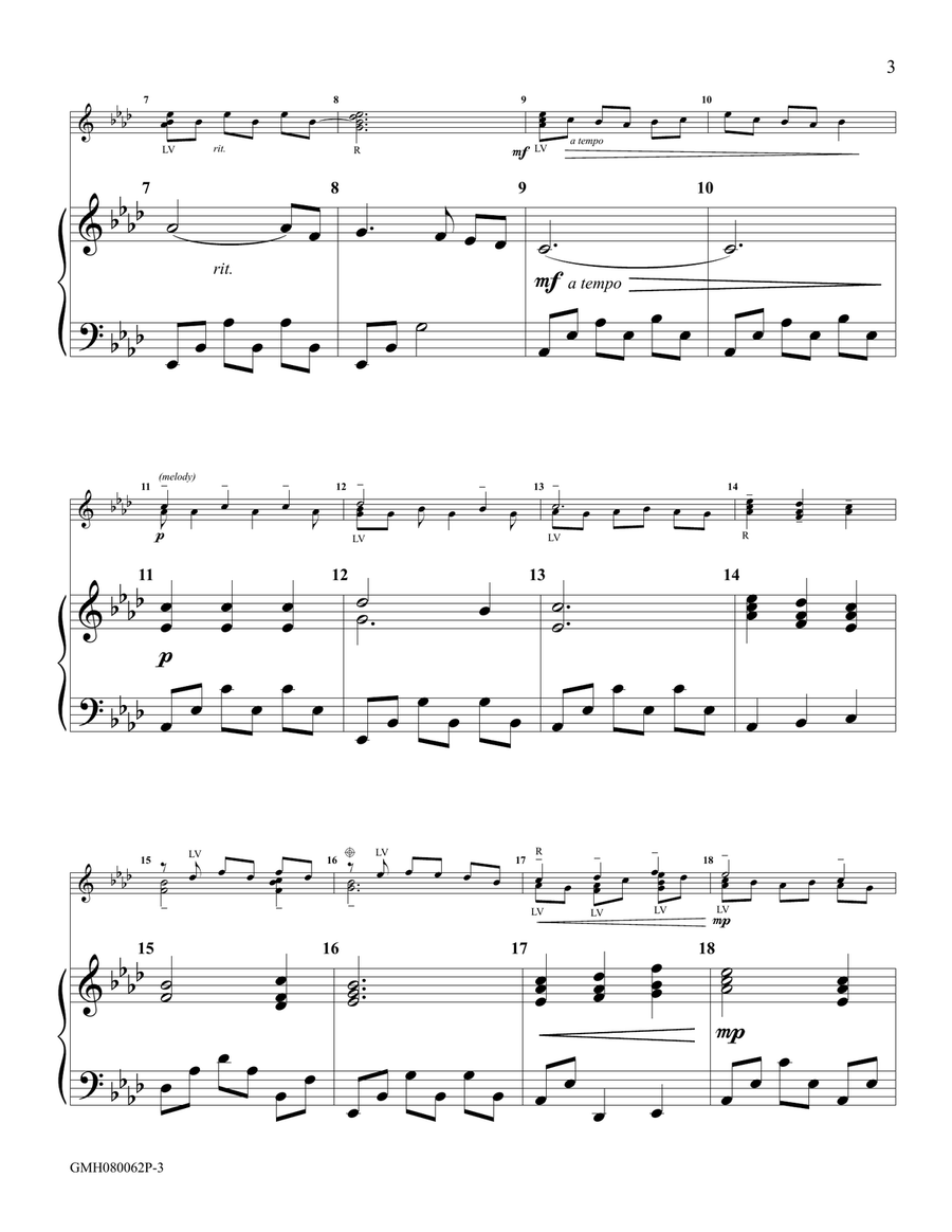 Breath of God – piano accompaniment to 8 bell version Handbell Choir scores gallery preview page 3