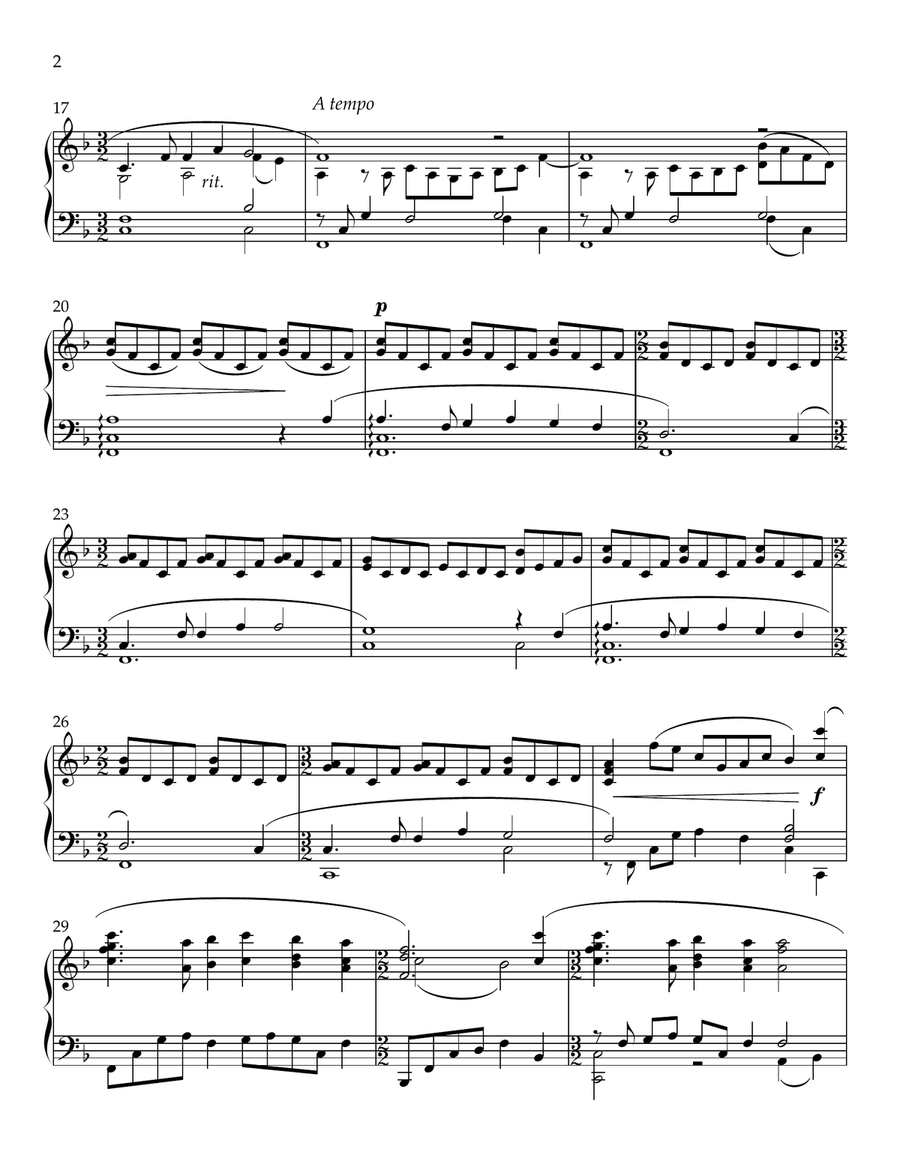 How Deep The Father's Love For Us Piano Solo scores gallery preview page 2