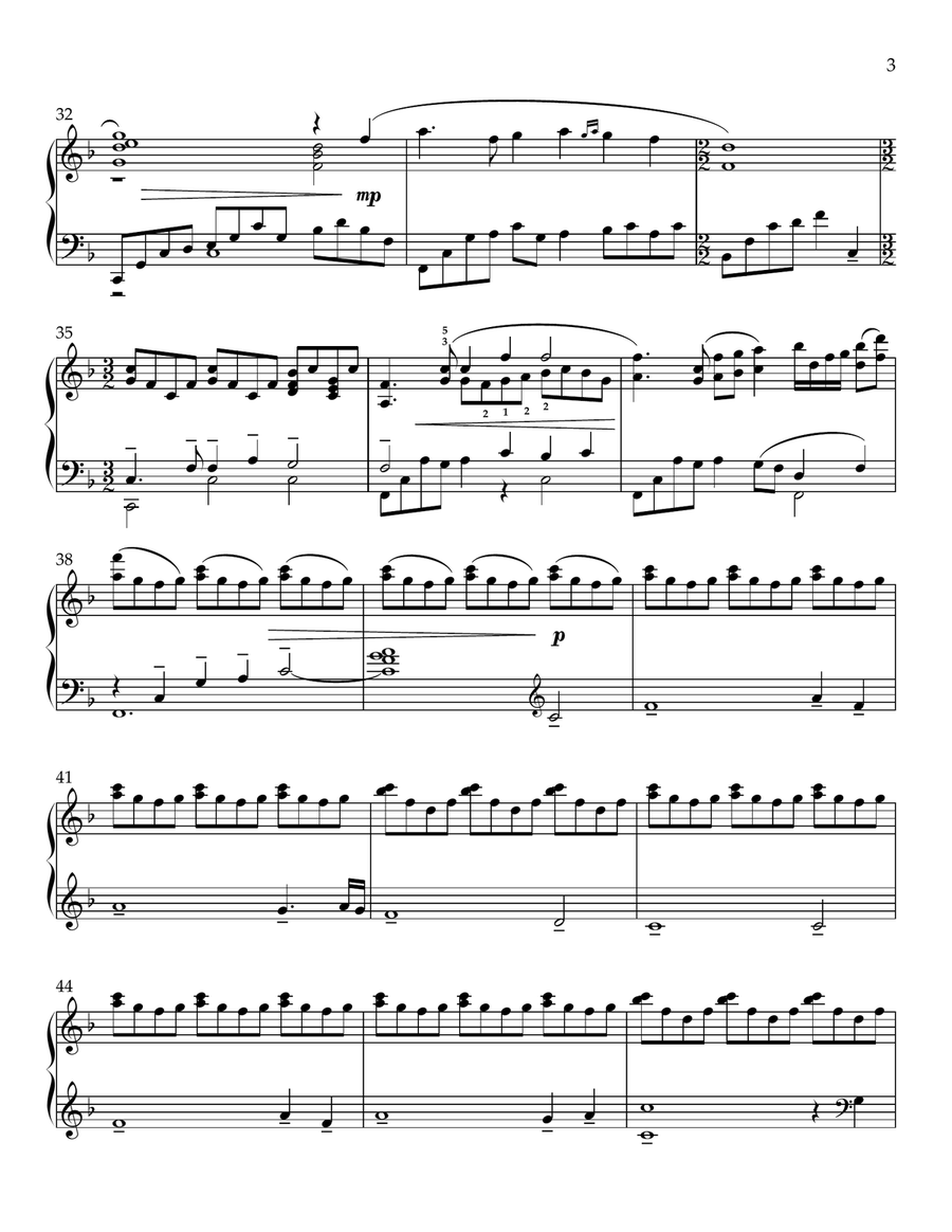 How Deep The Father's Love For Us Piano Solo scores gallery preview page 3