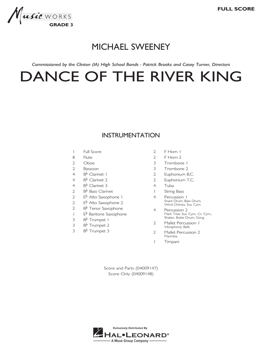 Dance Of The River King - Conductor Score (Full Score) Concert Band scores gallery preview page 1