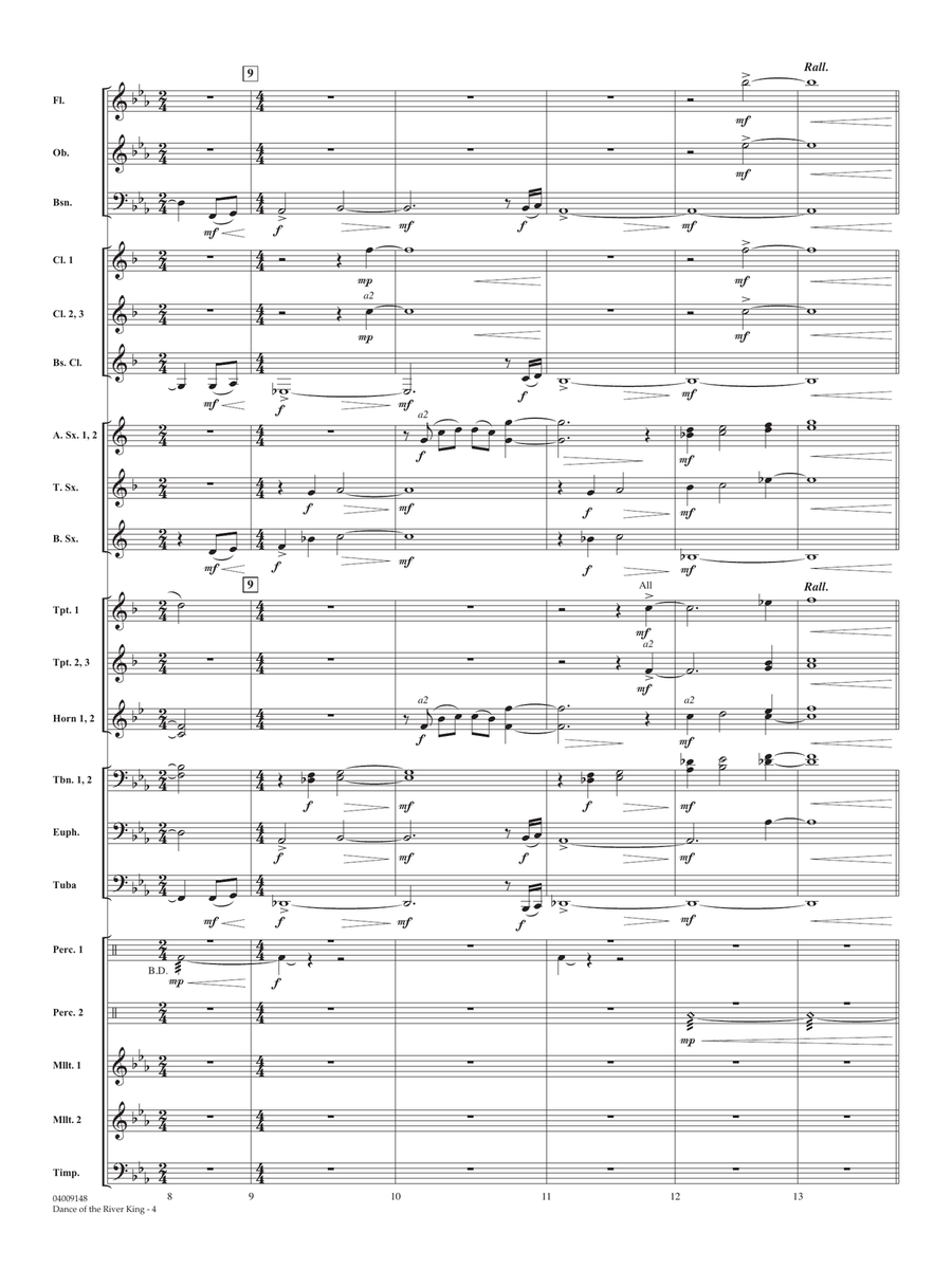 Dance Of The River King - Conductor Score (Full Score) Concert Band scores gallery preview page 4