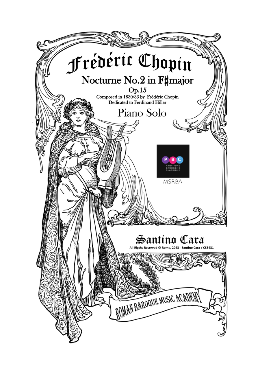 Chopin - Nocturne No.2 in F sharp major Op.15 for Piano Piano Solo scores gallery preview page 1