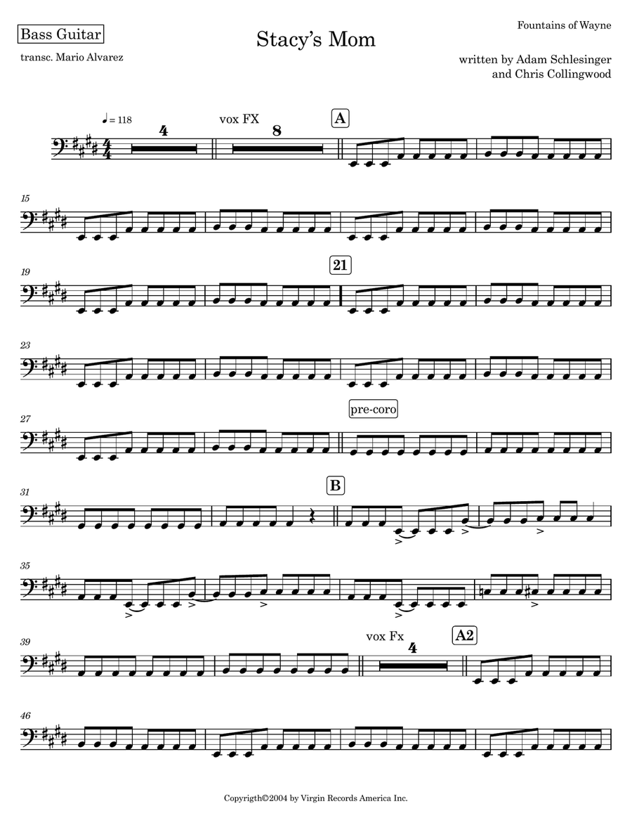 Stacy's Mom Stacy's Mom Acoustic Guitar scores gallery preview page 6