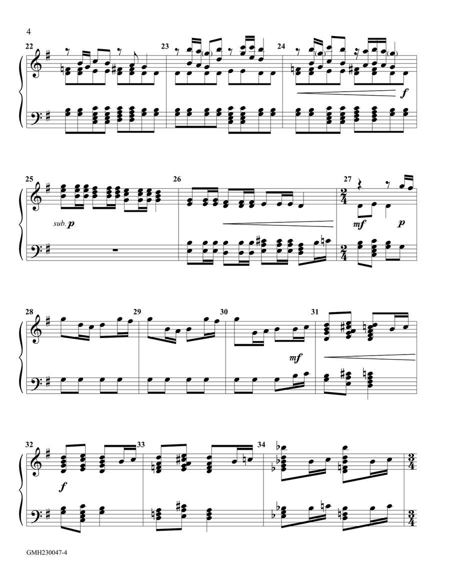 Cold December Flies Away (for 2-3 octave handbell ensemble) (site license) 3-Octaves scores gallery preview page 4