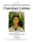 Canciones Latinas Song Cycle, Medium Female Voice