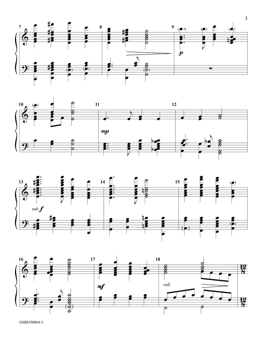 Thanksgiving Medley (for 3-5 octave handbell ensemble) (site license) 5-Octaves scores gallery preview page 3
