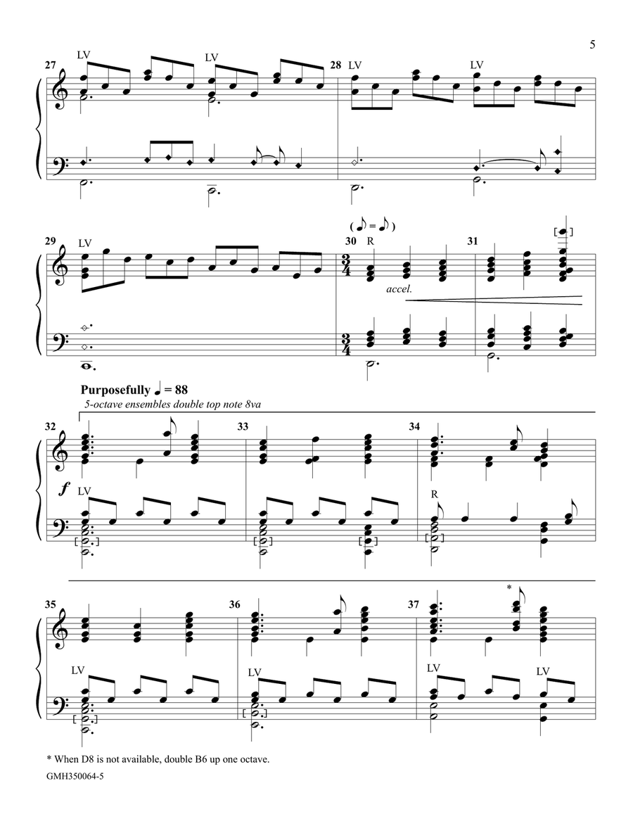Thanksgiving Medley (for 3-5 octave handbell ensemble) (site license) 5-Octaves scores gallery preview page 5