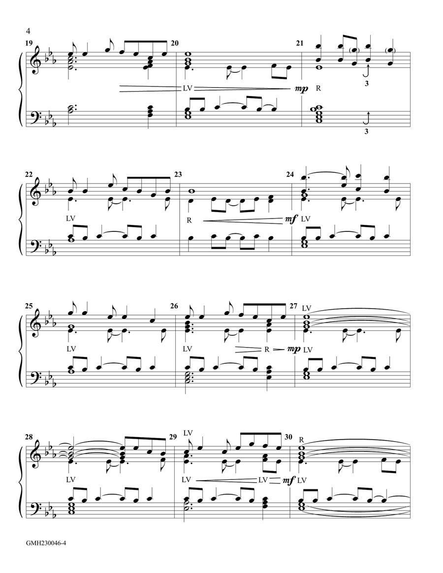 Somebody's Knockin' at Your Door (for 2-3 octave handbell ensemble) (site license) 3-Octaves scores gallery preview page 4