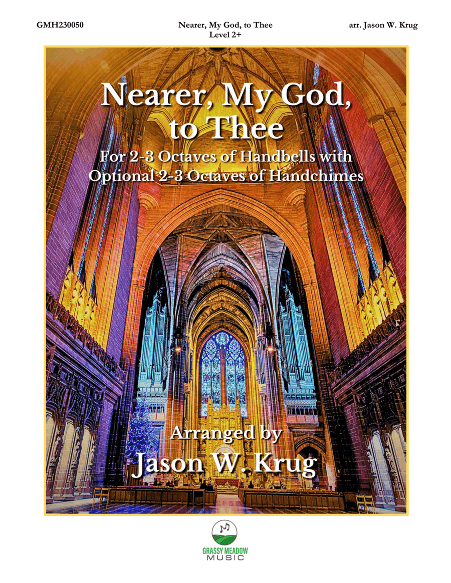 Nearer, My God, to Thee (for 2-3 octave handbell ensemble) (site license) 3-Octaves scores gallery preview page 1
