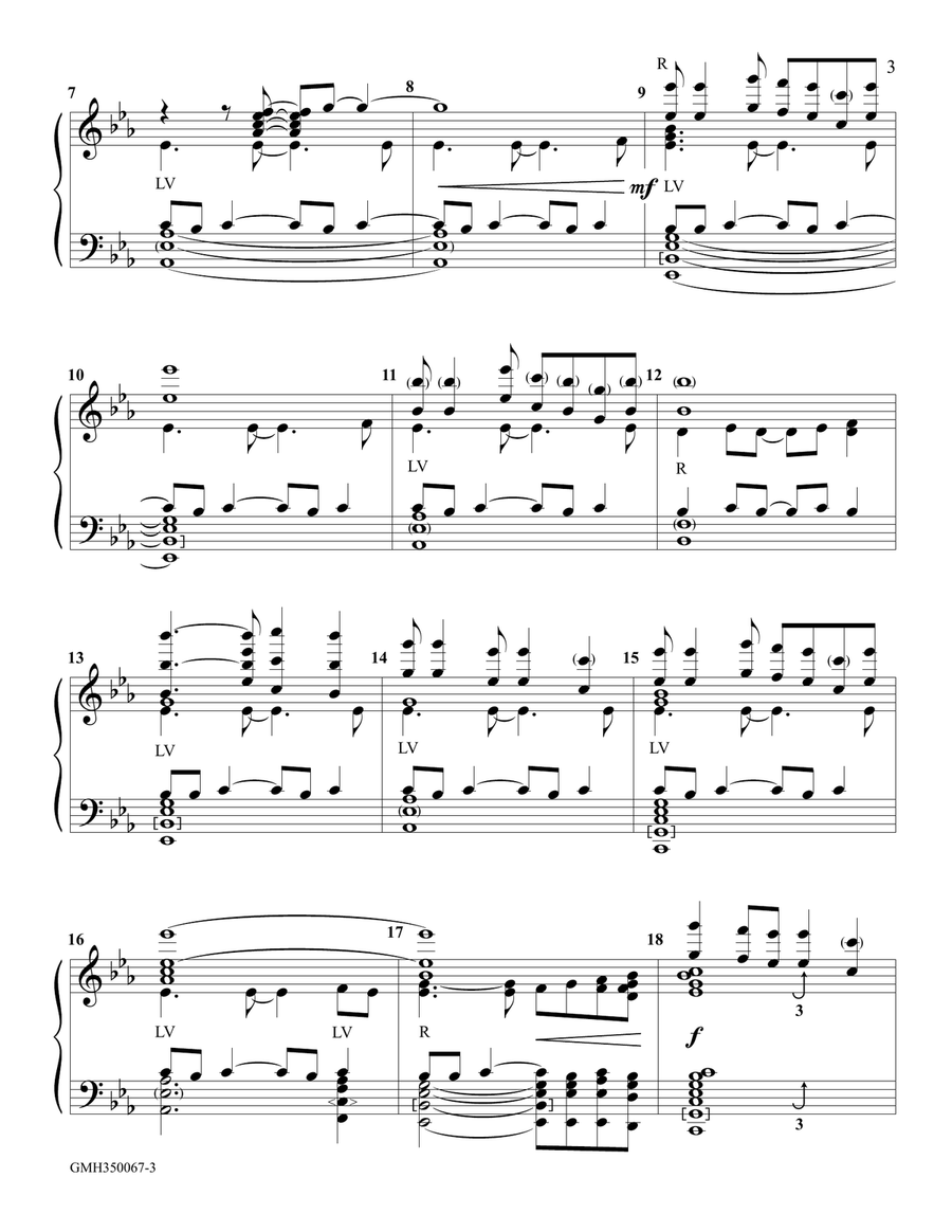 Somebody's Knockin' at Your Door (for 3-5 octave handbell ensemble) (site license) 5-Octaves scores gallery preview page 3