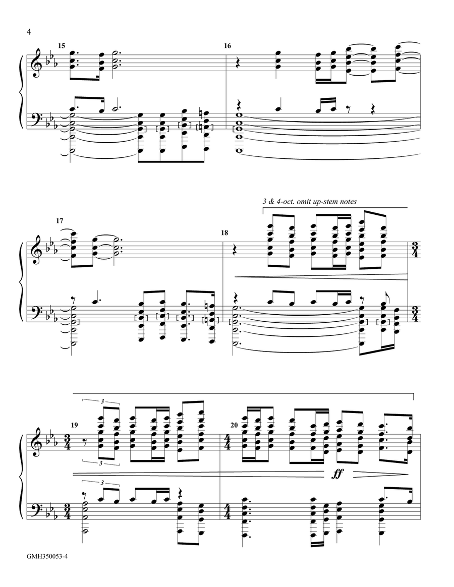 Rocky Mountain Portrait (for 3-7 octave handbell ensemble) (site license) Handbell Choir scores gallery preview page 4