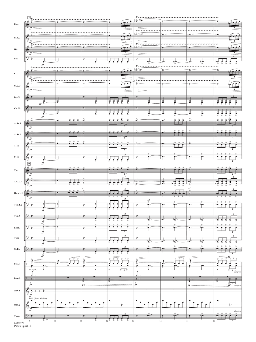 Pacific Spirit - Conductor Score (Full Score) Concert Band scores gallery preview page 4