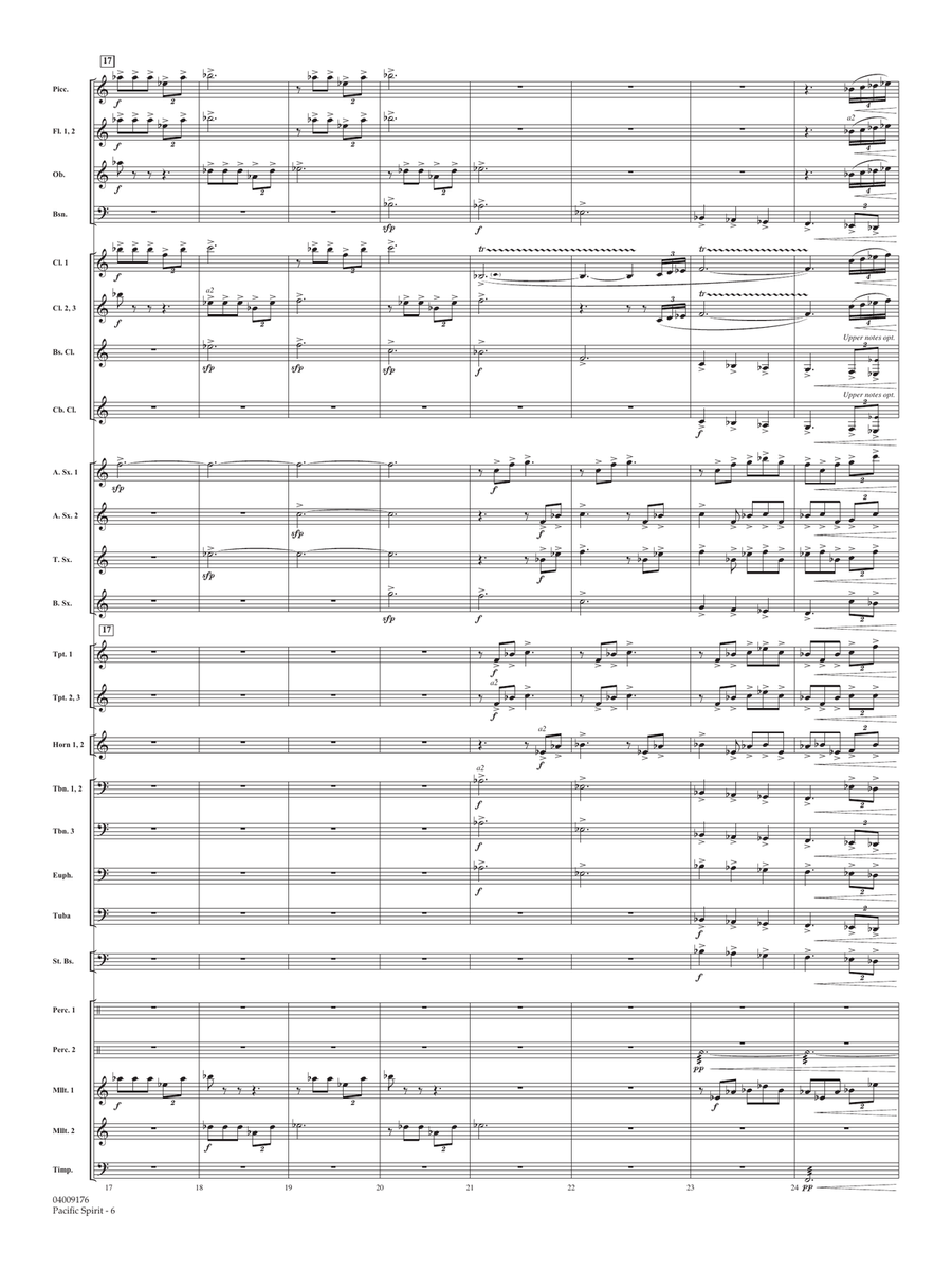 Pacific Spirit - Conductor Score (Full Score) Concert Band scores gallery preview page 5