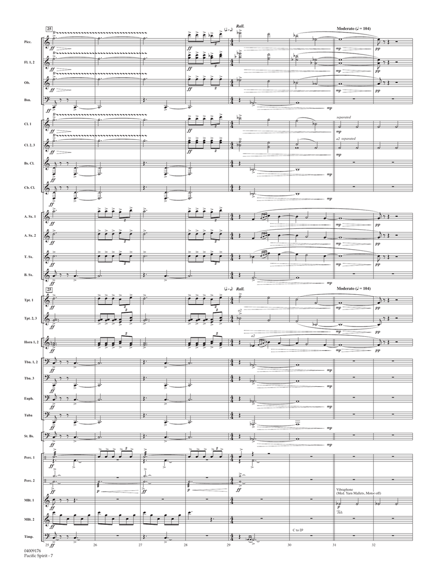 Pacific Spirit - Conductor Score (Full Score) Concert Band scores gallery preview page 6