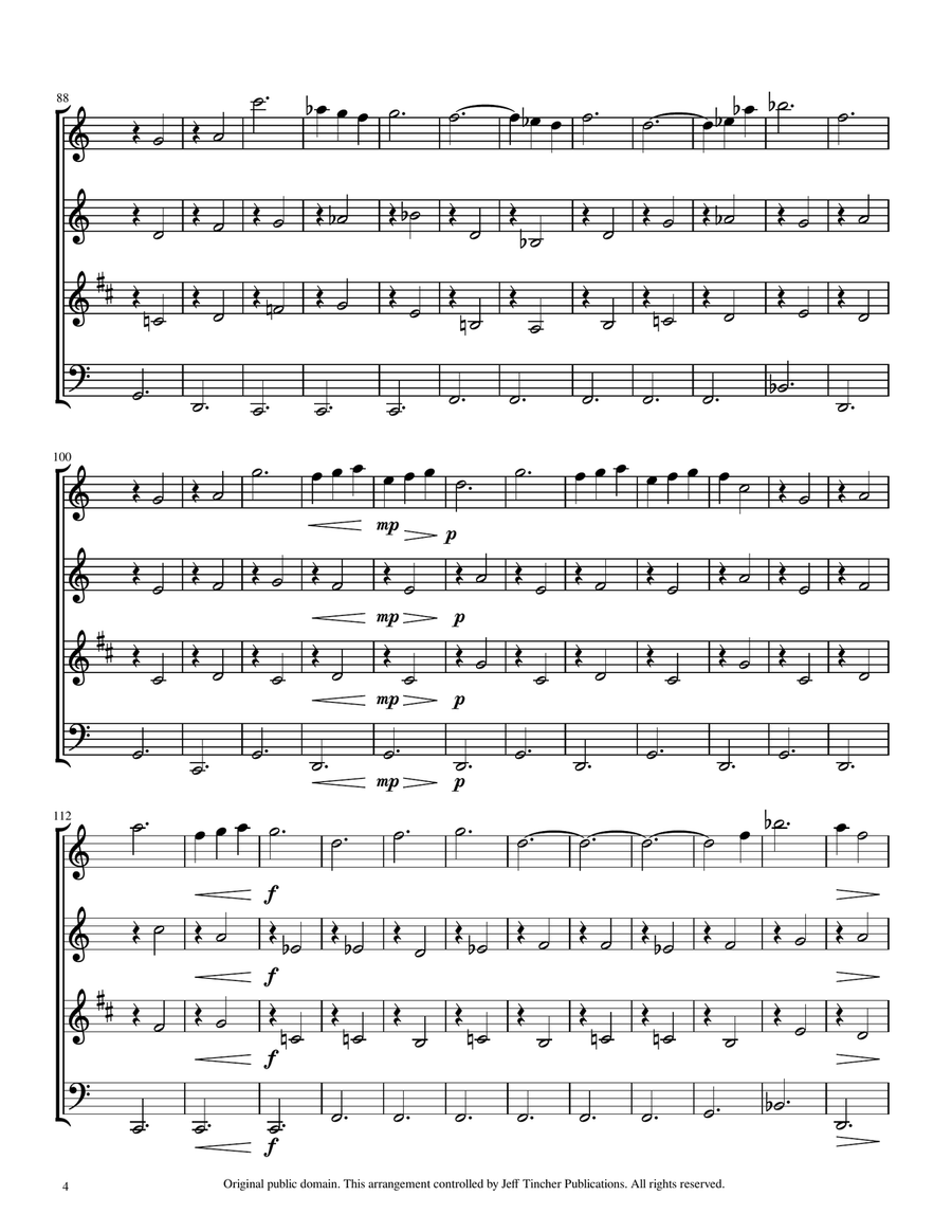 Trois Gymnopedies Trois Gymnopedies Woodwind Quartet scores gallery preview page 5