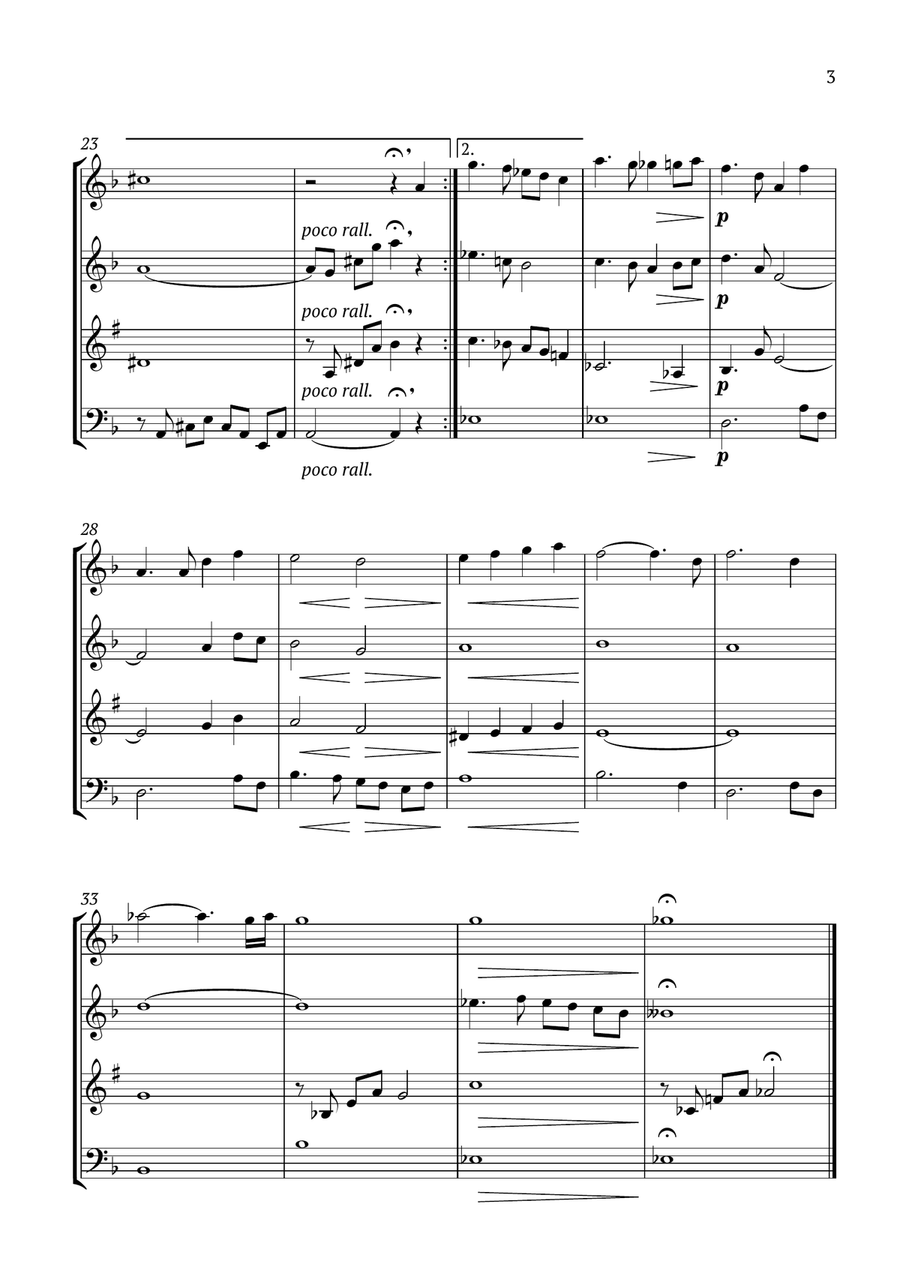 Because Woodwind Quartet scores gallery preview page 3